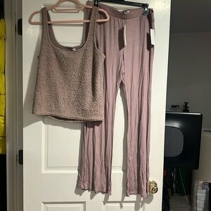 Steve Madden Mauve Tank and Pants Set